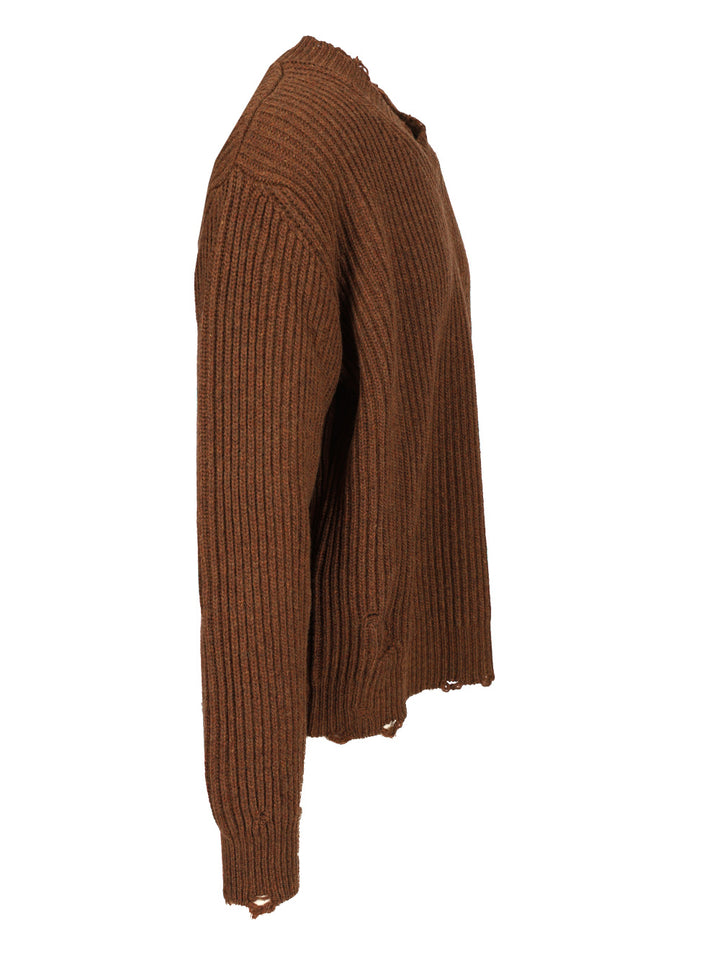 Mm6 Maison Margiela Wool Sweater Knitwear - Marrone | a950d10ad3d07a1245b96c343cd140fb7e705e7f