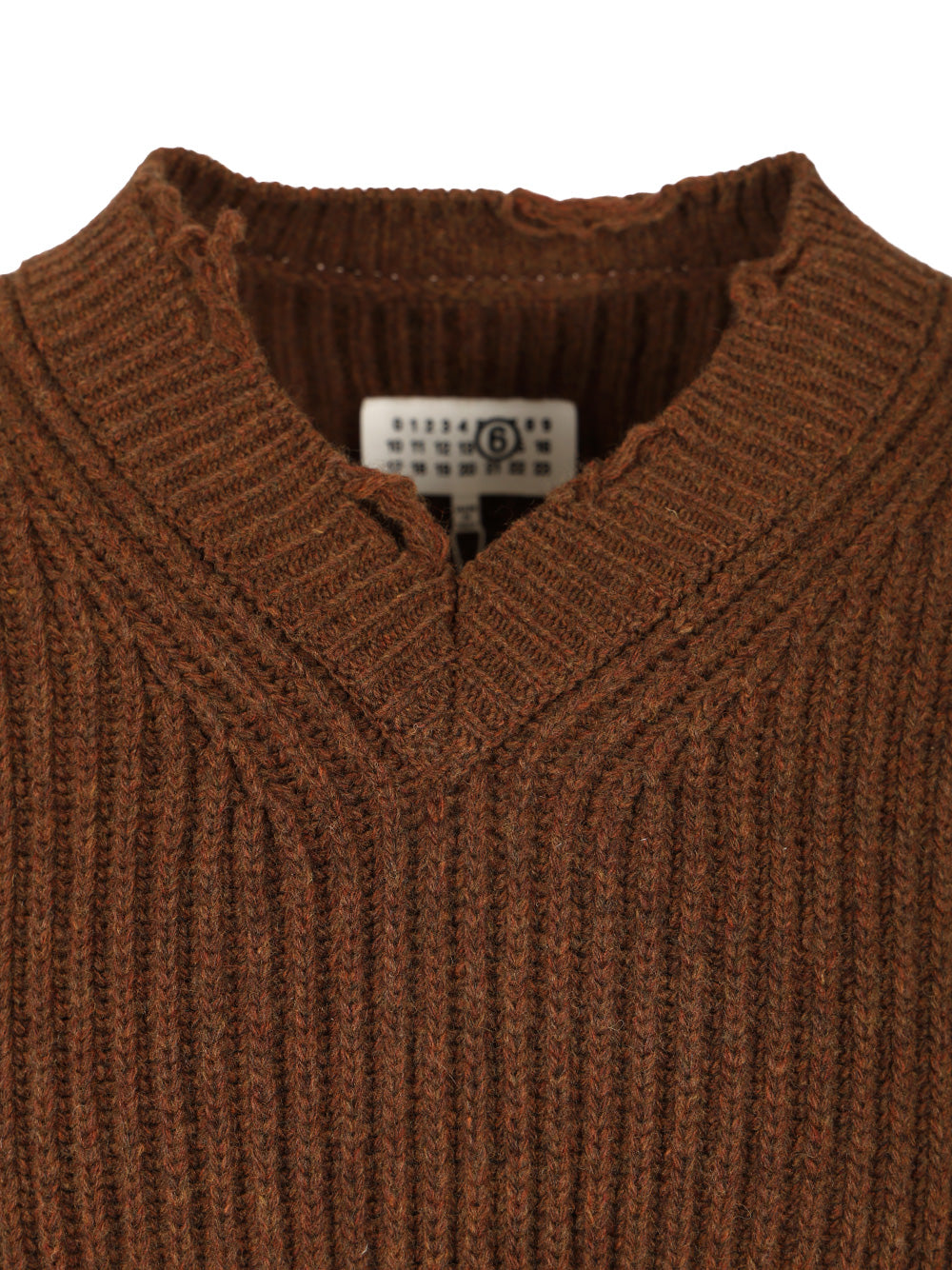 Mm6 Maison Margiela Wool Sweater Knitwear - Marrone | cfb99f6b1f47dcc5570aaaeffa27bf18ae52b2c0