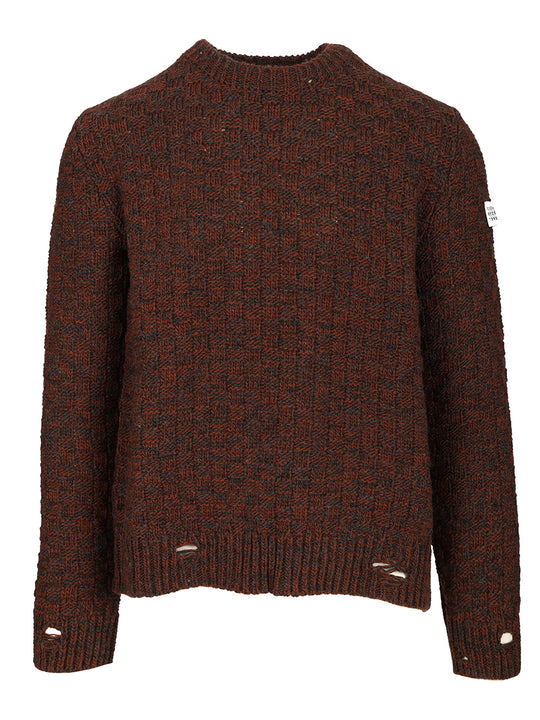 Wool Blend Sweater Knitwear Marrone