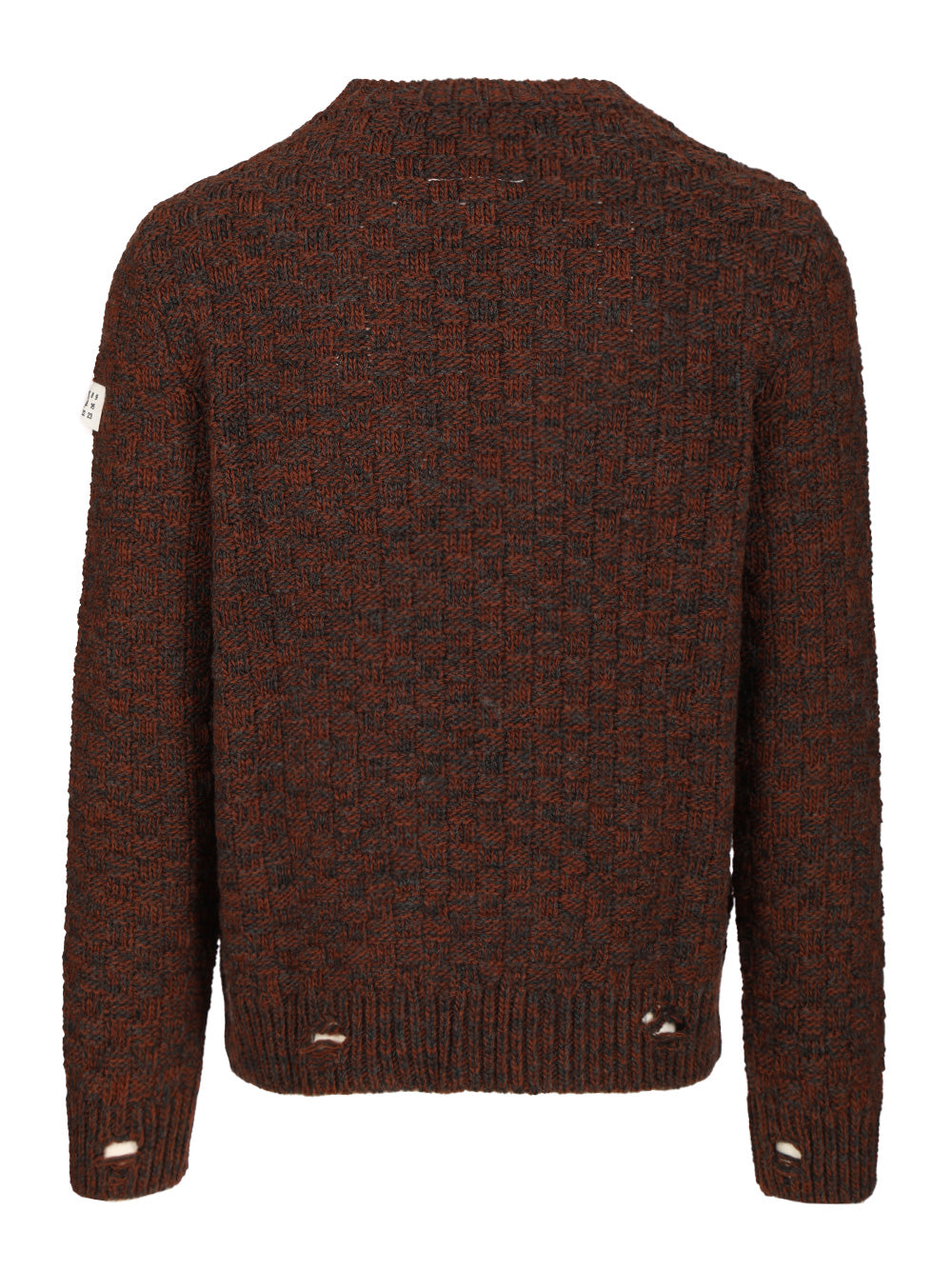 Mm6 Maison Margiela Wool Blend Sweater Knitwear - Marrone | 14babcb0f00589fd1e73687bab53cd1f8071f02a