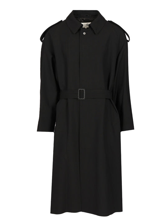 Wool Trench Coat Coats Nero
