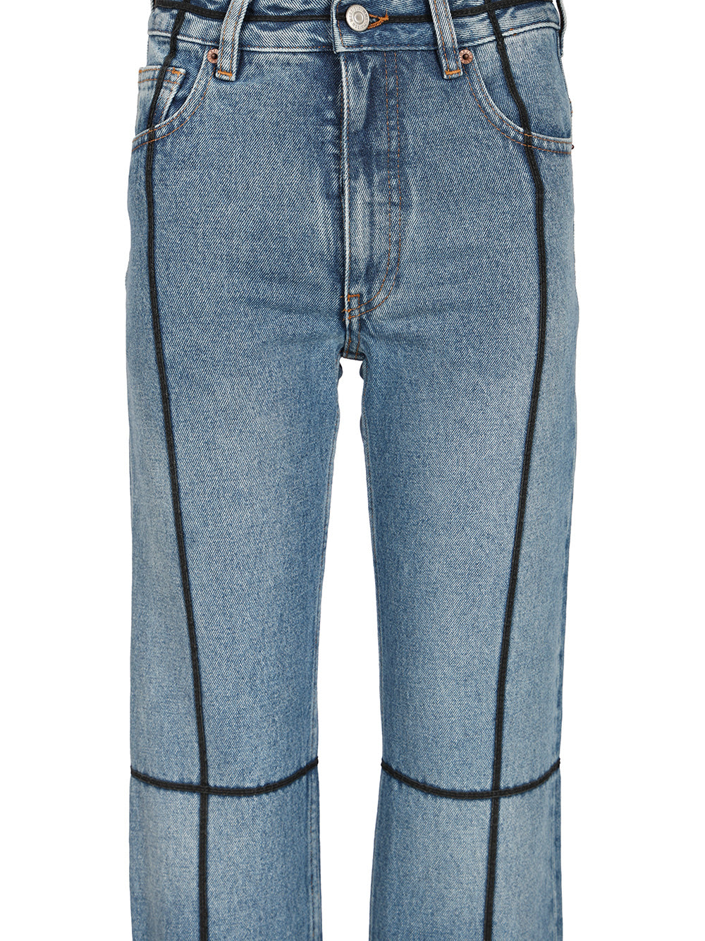 Mm6 Maison Margiela With Contrast Stitching, Jeans - Blu | 424522267268289e441446e6c0ae9ff88094bc1d