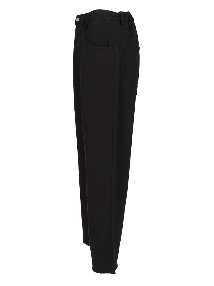 Mm6 Maison Margiela Cotton Tracksuit Bottoms Trousers - Nero | 8c08544bbcc55874d6c6c12a299826d9a1b0d7f3