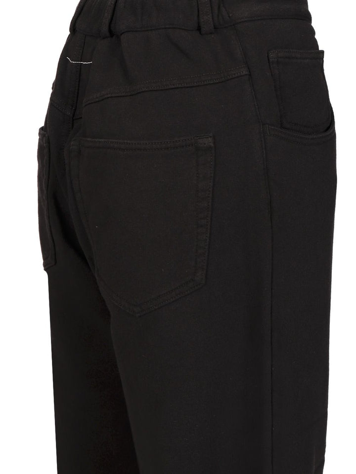 Mm6 Maison Margiela Cotton Tracksuit Bottoms Trousers - Nero | fa5fd82864aa7b7881e38d45a863b4382a804829