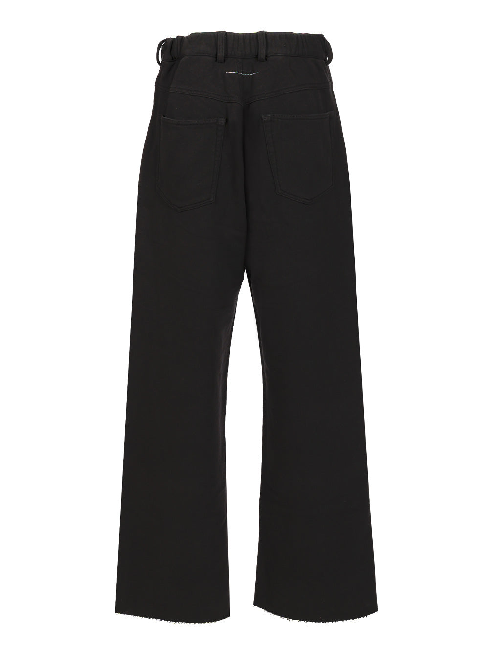 Mm6 Maison Margiela Wide Cotton Trousers - Nero | 8f481b112219ec410a57fffa7c0ba917c44bddc3