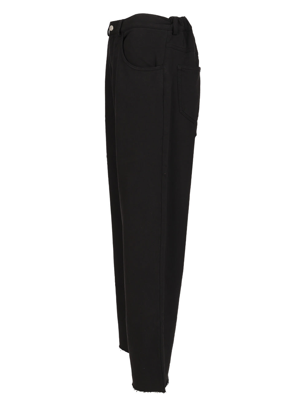 Mm6 Maison Margiela Wide Cotton Trousers - Nero | 1b6e6e16a710d9486f5b50eb940ccc5d6e58f1f4