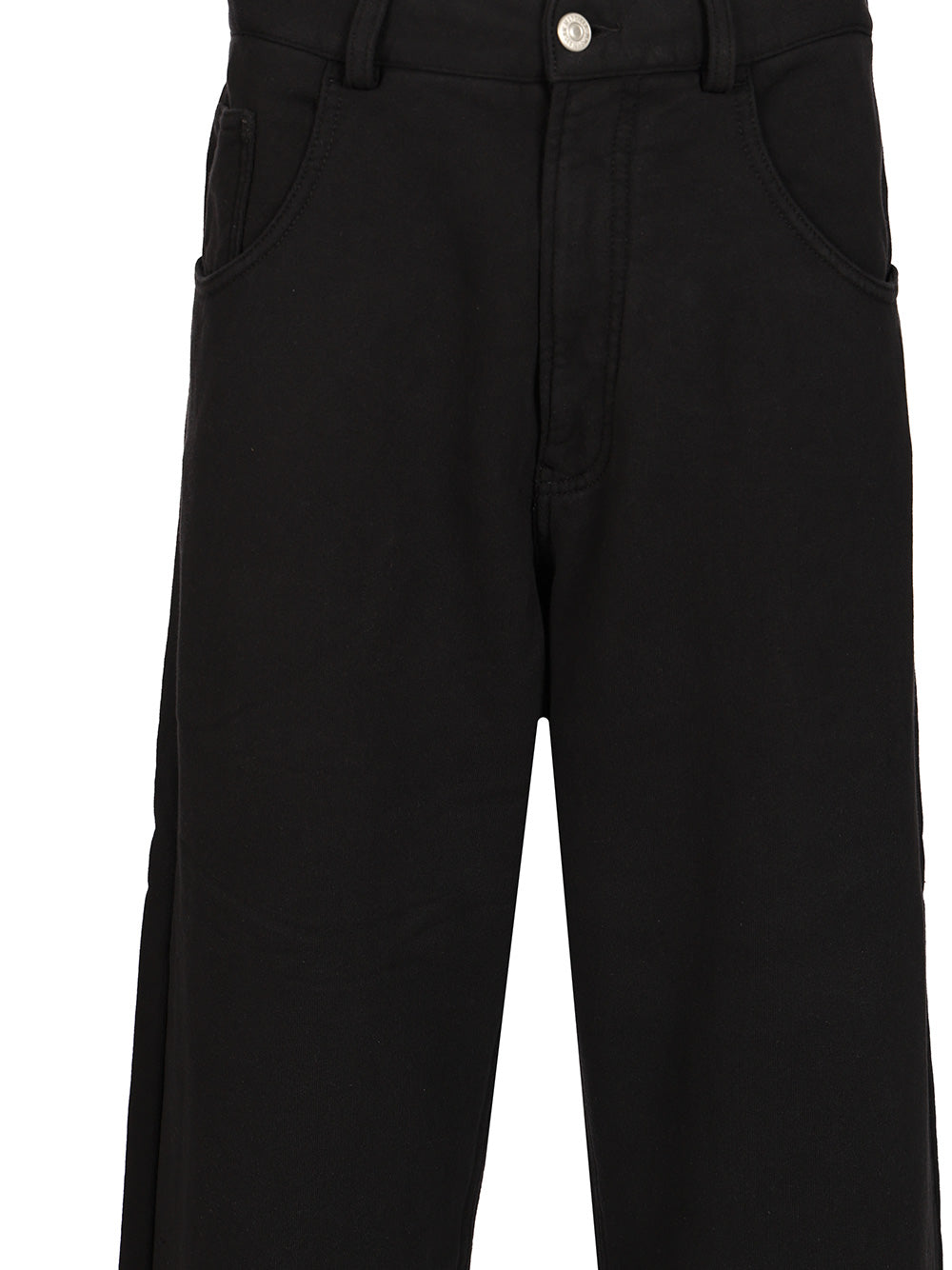 Mm6 Maison Margiela Wide Cotton Trousers - Nero | 74f99c1eded3cb463840be6d0a05356cafbc458a