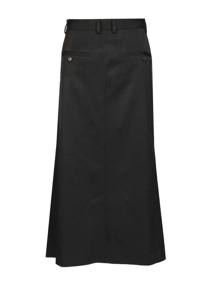 Mm6 Maison Margiela Back-To-Back Midi Skirt Gonne - Nero | dc1c7fc05819340edfa8e6388d60c54daea6e5b4