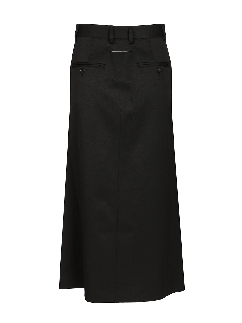 Mm6 Maison Margiela Back-To-Back Midi Skirt Gonne - Nero | 1666a90d64eb8a971fb9e3e9a33d7e1f87bd1cac