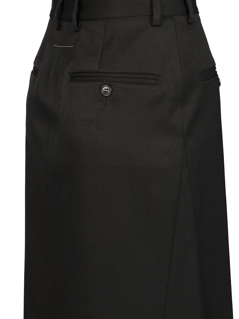 Mm6 Maison Margiela Back-To-Back Midi Skirt Gonne - Nero | 21c826cfe213b0ba0429882442f8f22bd95b5528