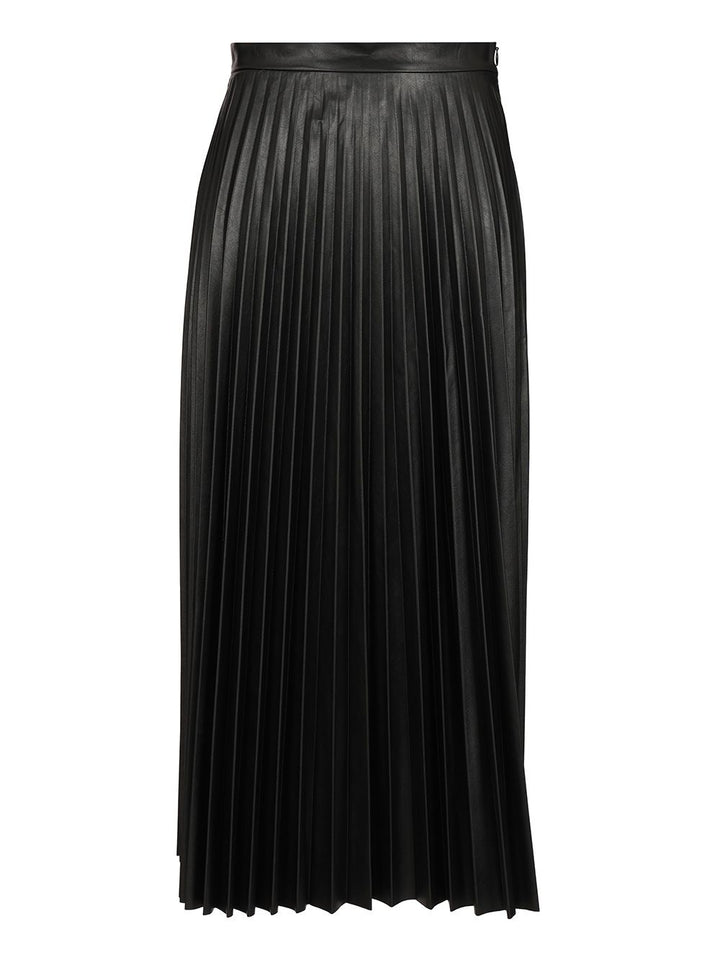 Mm6 Maison Margiela Pleated Midi Skirt Gonne - Nero | d87a4b3fa84ee4fdb8fe90e411b29ea68c9d89f2