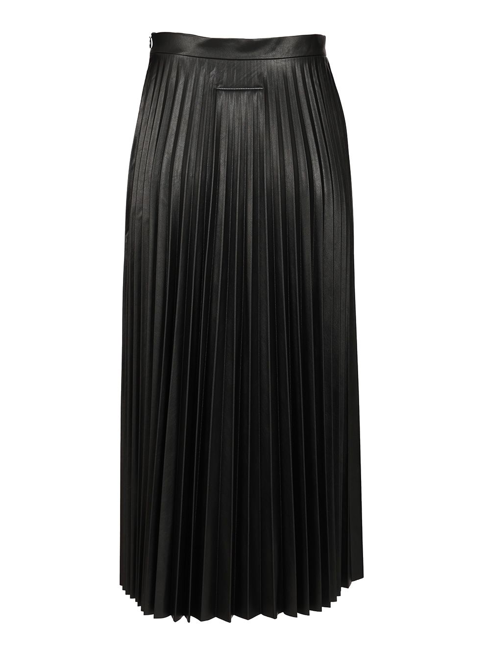 Mm6 Maison Margiela Pleated Midi Skirt Gonne - Nero | 733fafd91b1db5ccc266822267c4747bca140e9e