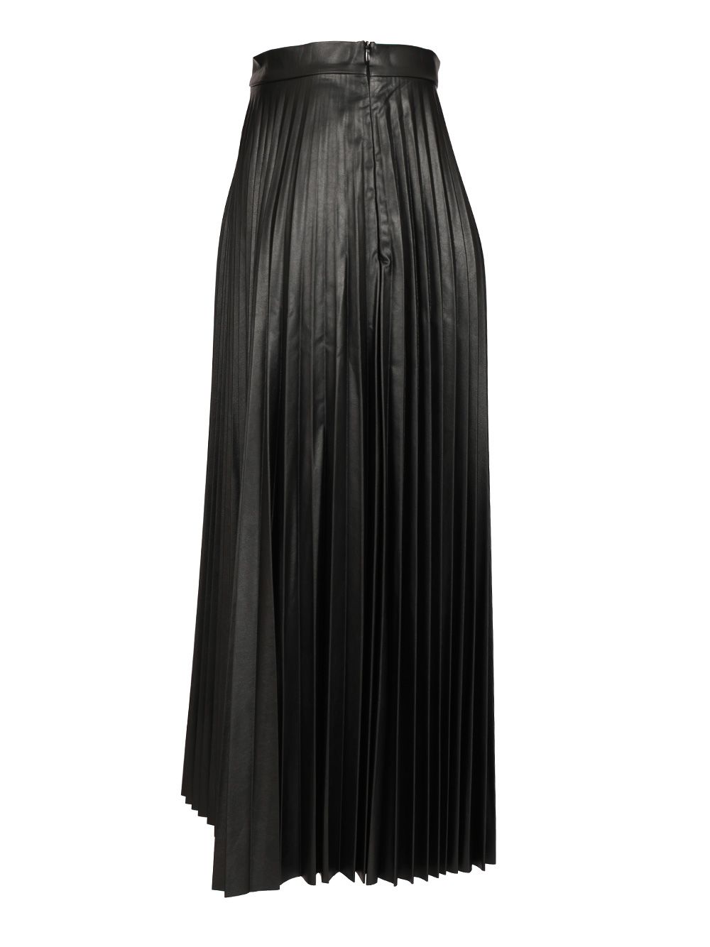 Mm6 Maison Margiela Pleated Midi Skirt Gonne - Nero | 83d70df8dd3daa4292242e87609b936f3adec65c