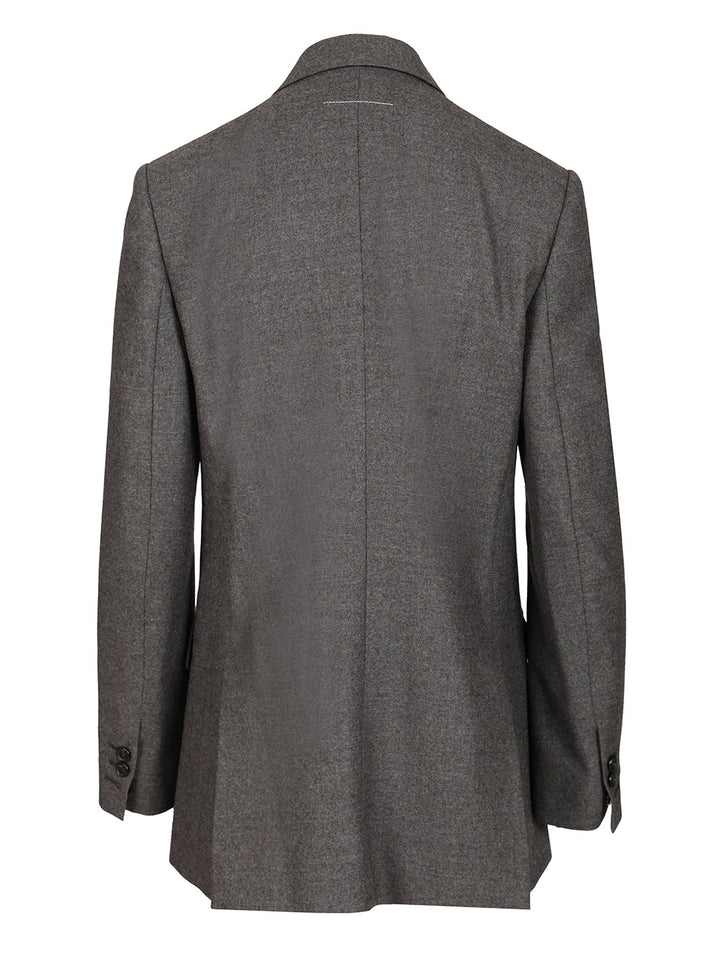 Mm6 Maison Margiela Double-Breasted Jacket Giacche - Grey | 6ef8d6af3fc30753375d9dd069c3367f932d1f5c