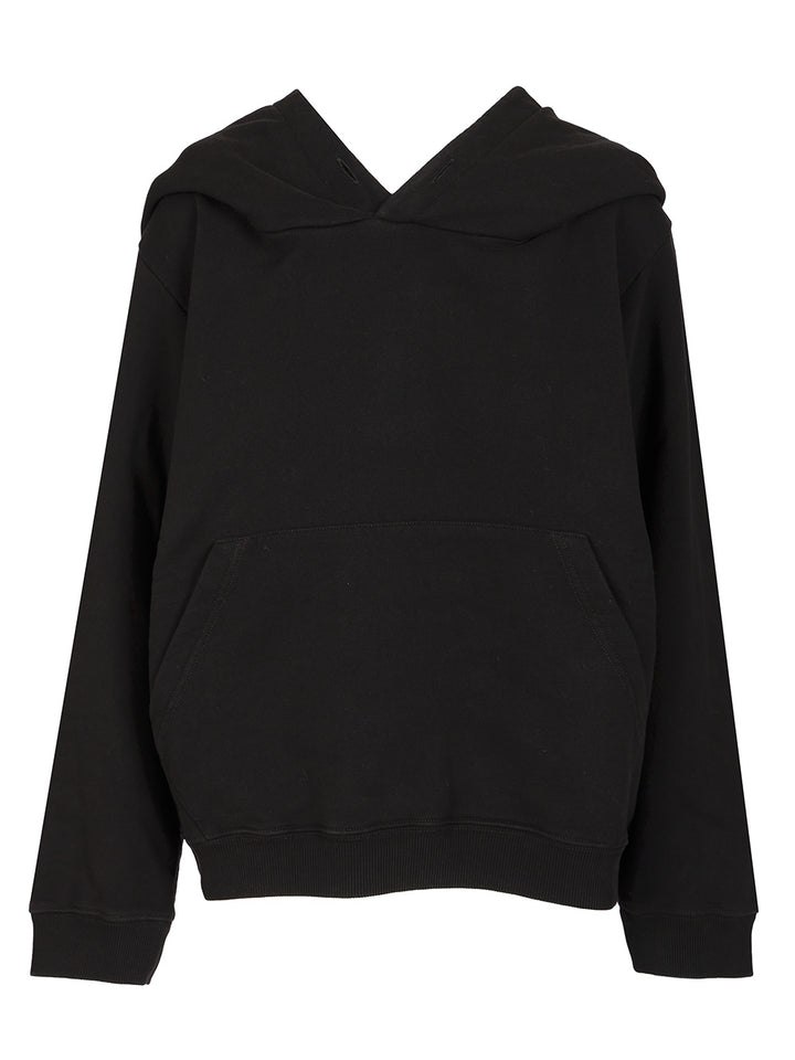 Mm6 Maison Margiela Oversized Cotton Hoodie Sweatshirts - Nero | 9f9f15e03f5fe0119199c85447e4da2ee2c5fb30