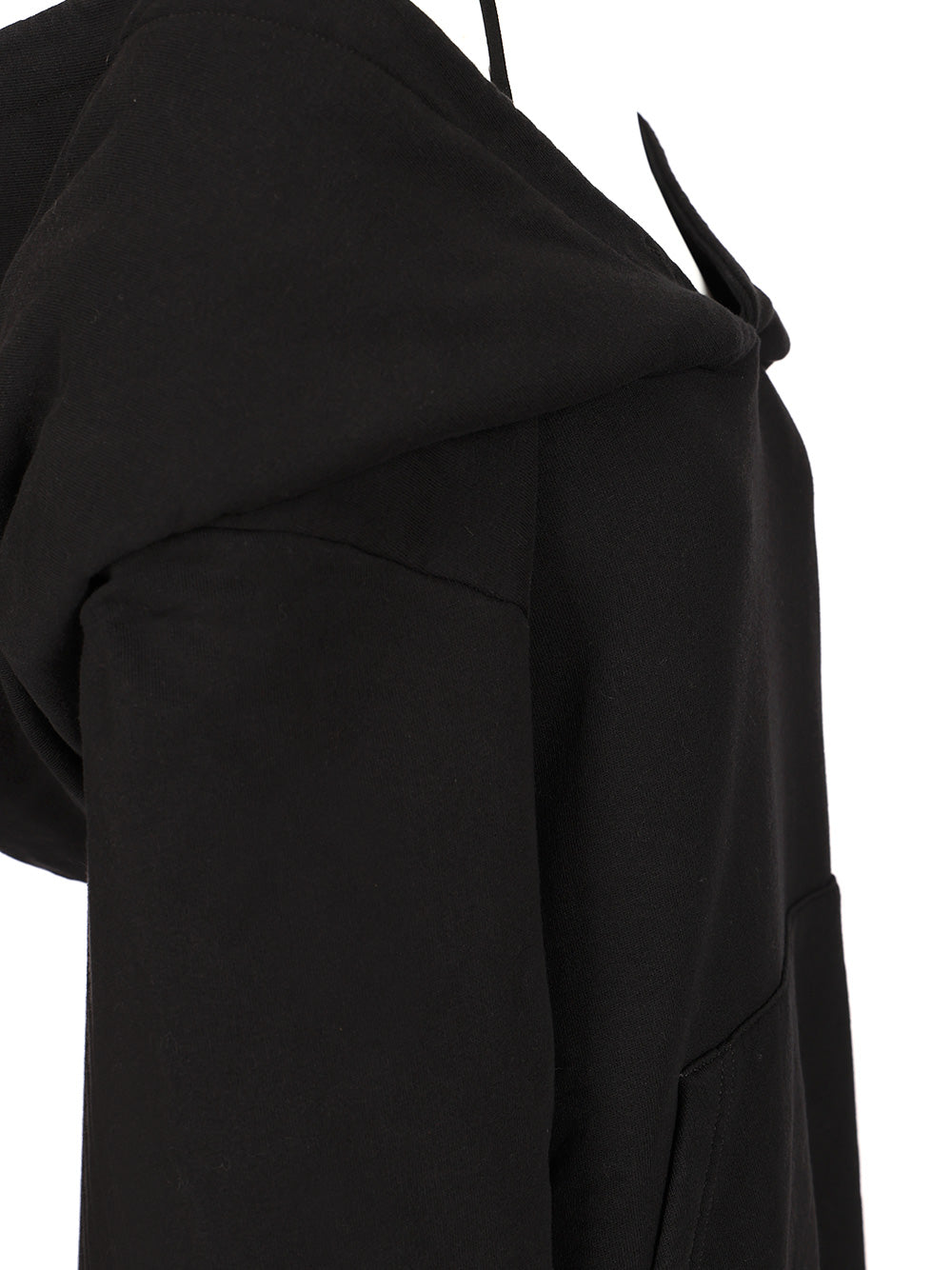 Mm6 Maison Margiela Oversized Cotton Hoodie Sweatshirts - Nero | d800a923a0c8cccfa8ab8a90dd548465c9e467fa