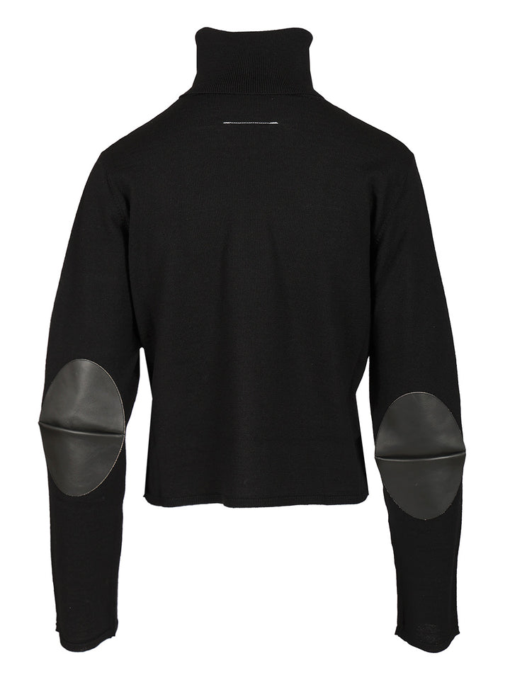 Mm6 Maison Margiela Turtleneck Sweater Knitwear - Nero | b87cd13695868afe9b277ad3ee75959f13def6c1