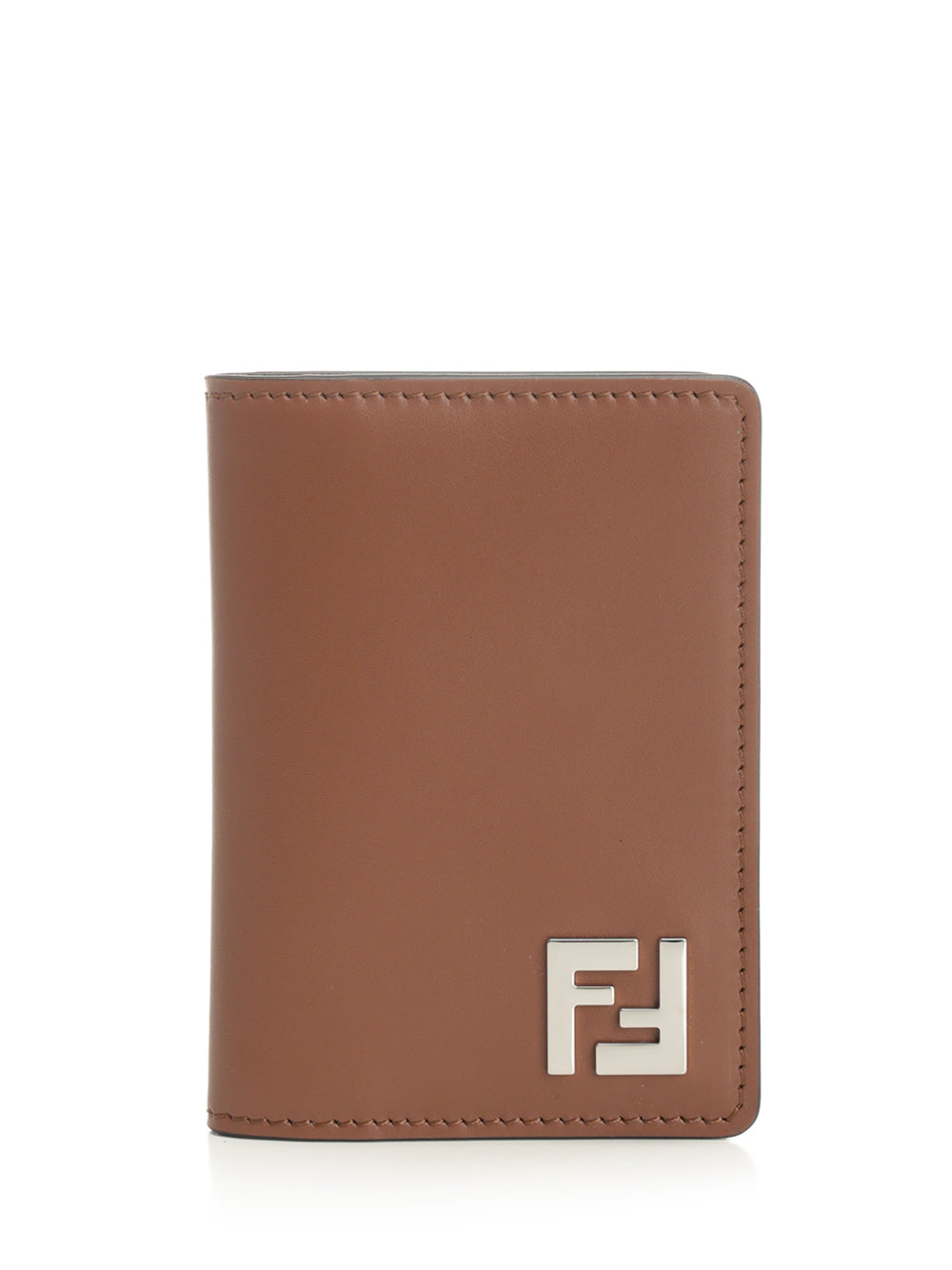 Fendi Vertical Ff All Over Card Holder Wallets - Marrone | c8d1cdd4f2e0262d11f59078853b16ca7ec06f50