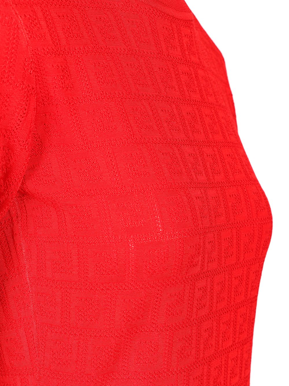 Fendi Ff Cotton And Viscose Dress Abiti - Rosso | 890df3c843efde709d797d80d08e75fba956d8cd