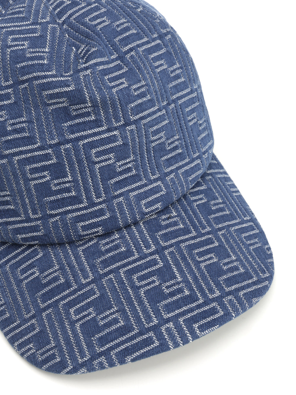 Fendi Ff Denim Baseball Cap Cappelli - Blu | b7280831176780d82f647f3a9abfe878ccbf9591