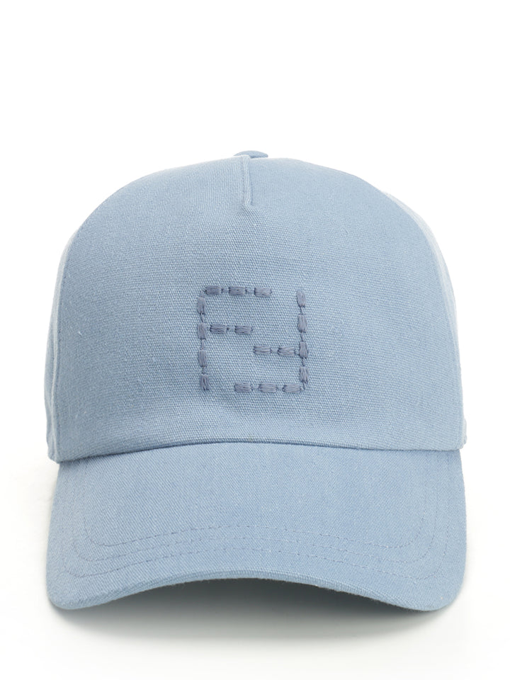 Fendi Canvas Baseball Cap Cappelli - Light blue | 93e55800988d3cf14ffb0de51614c73ec107a5bc