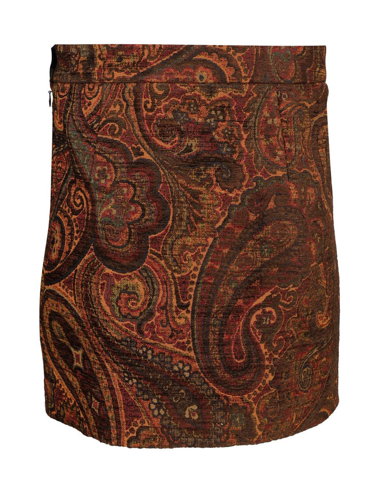 Chloe' Straight Mini Skirt Gonne - Multicolor | e581f5ba652a17c59cadc61fd94ef5f6381f1ebe