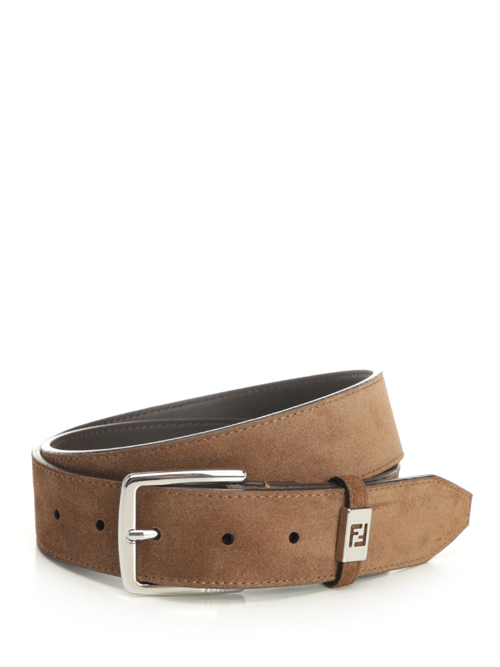 Fendi Suede Ff Belt Cinture - Marrone | 73bdec9839fff8b972bf238ee9fc6c21c2e20549