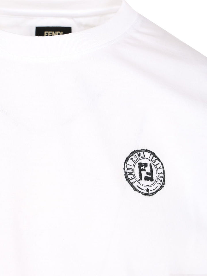 Fendi Cotton T-Shirt - Bianco | 9681fcb623fdeeb79b8029d563735eba52b6ea07