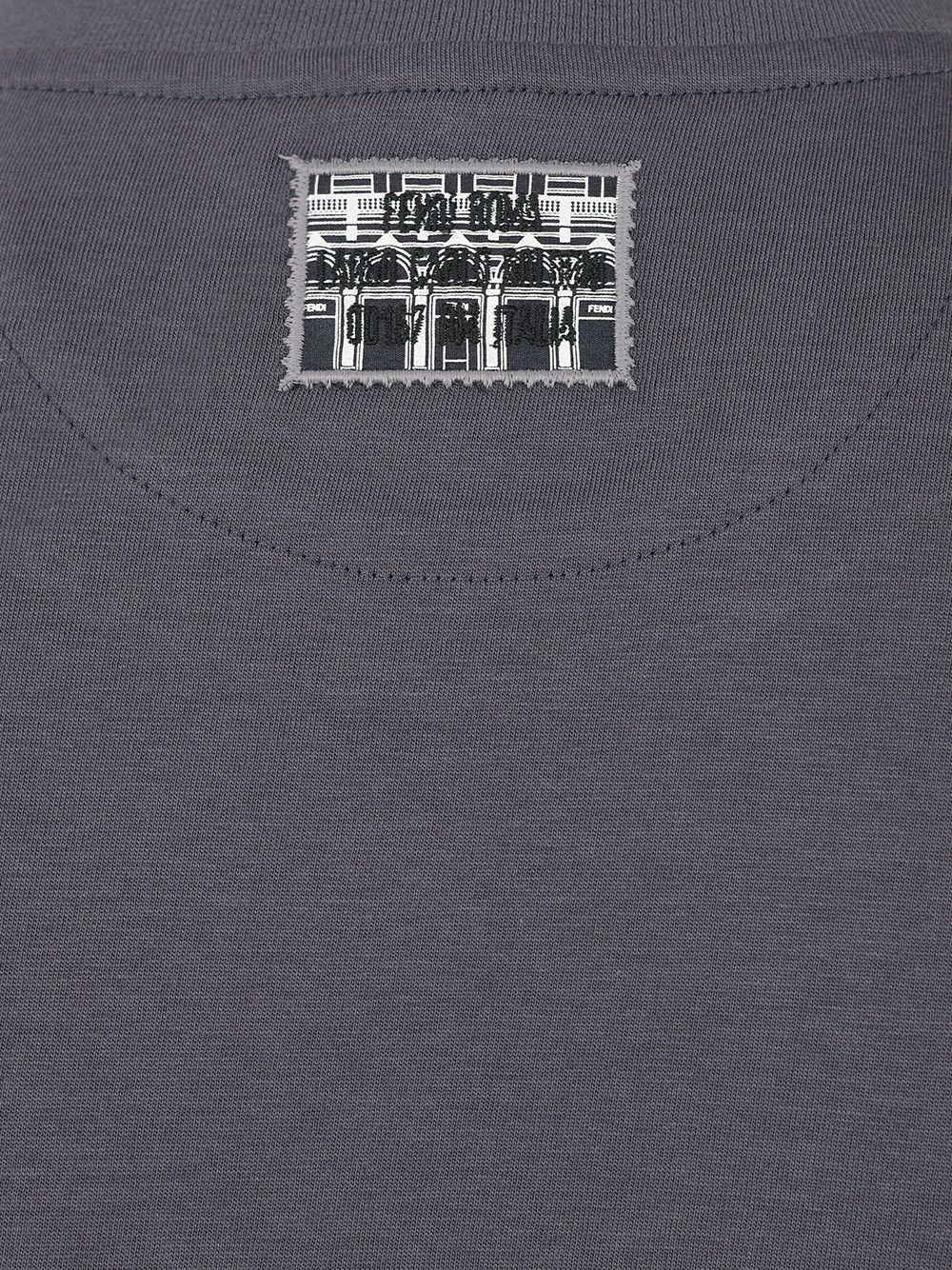 Fendi Cotton T-Shirt - Blu | d6b1cbaa50348147b5f37b453fbeee3d30188c12