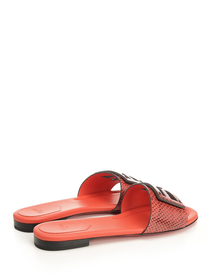 Fendi Baguette Scarpe basse - Rosso | 59c6cae8465f4baa60d1a367652d8cec99450ec1