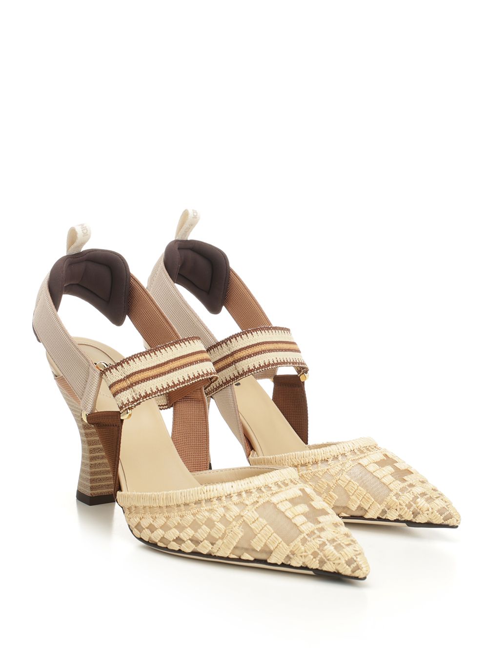 Fendi Colibrì Decollete - Beige | 6b343272a1526e391ad830104dafabdcdc874a09