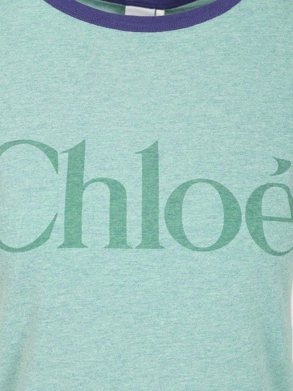 Chloe' Fitted Logo T-Shirt - Light blue | 1b8db83796f3a8f84c05573346ad10afd3f3ab1f