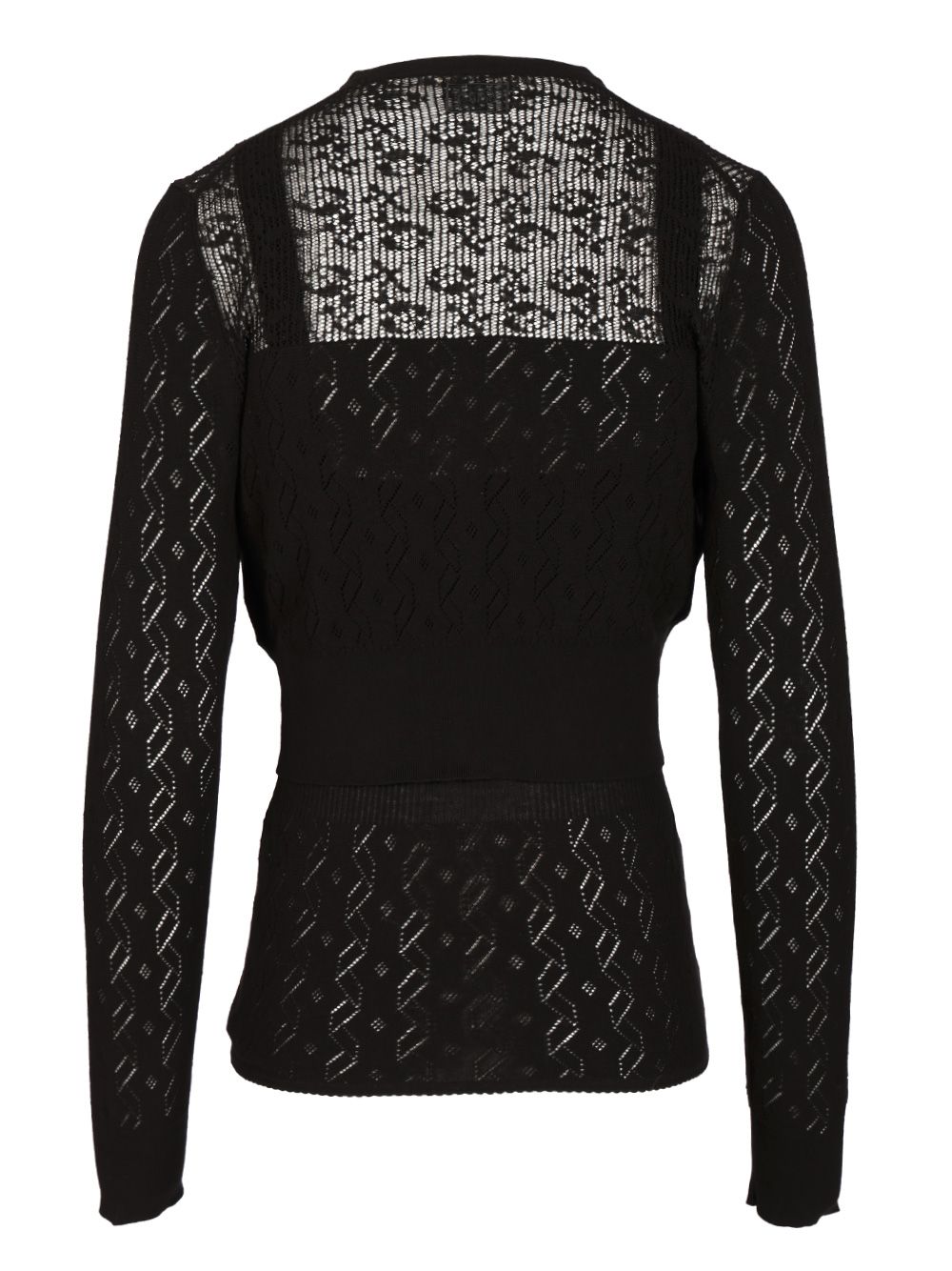 Chloe' Twin Set In Cotton Knit Knitwear - Nero | 9966077d76cf57809db4b825b809c321f4ea2d43