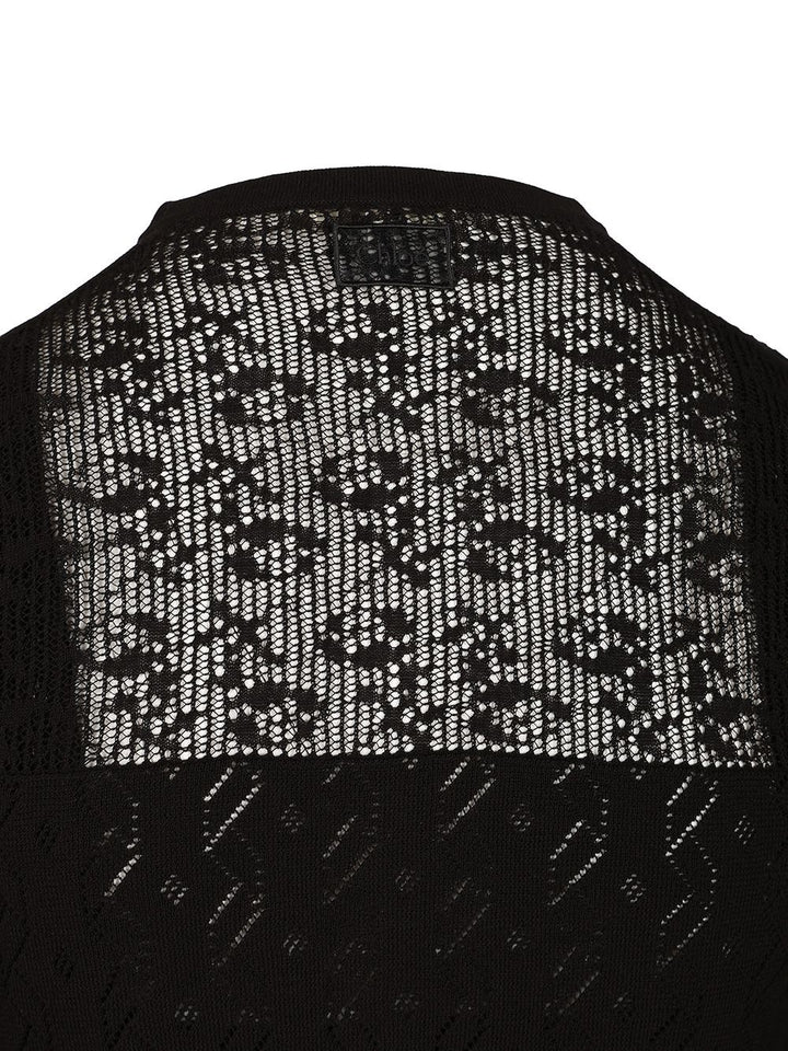 Chloe' Twin Set In Cotton Knit Knitwear - Nero | 277d1457a5f4e77f8157c0c127d999c1e6d5de13