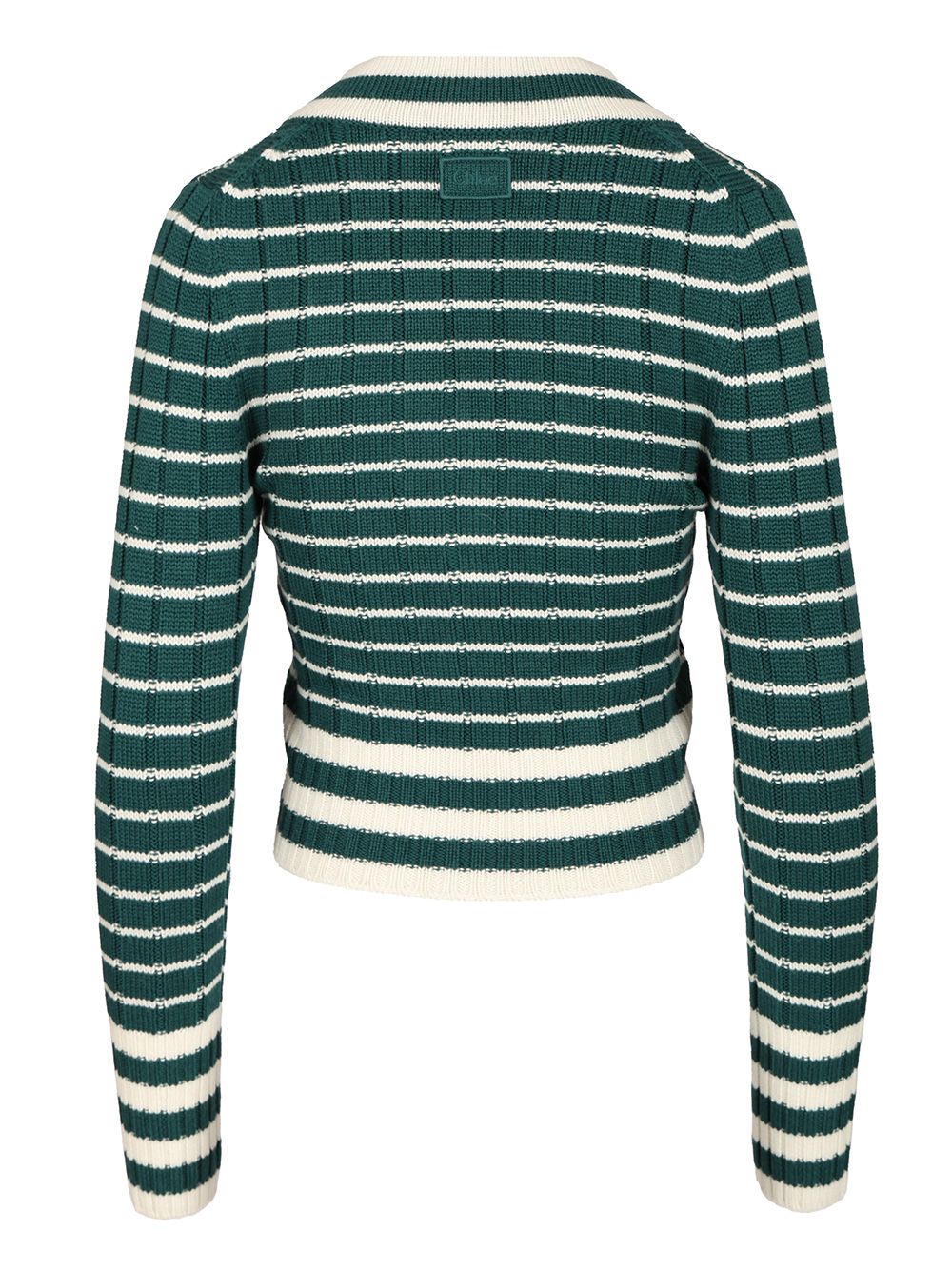 Chloe' Fitted V-Neck Sweater Knitwear - Verde | 8a1a2e878c10a0d9399cc3871c1d1a58c2c55f8f