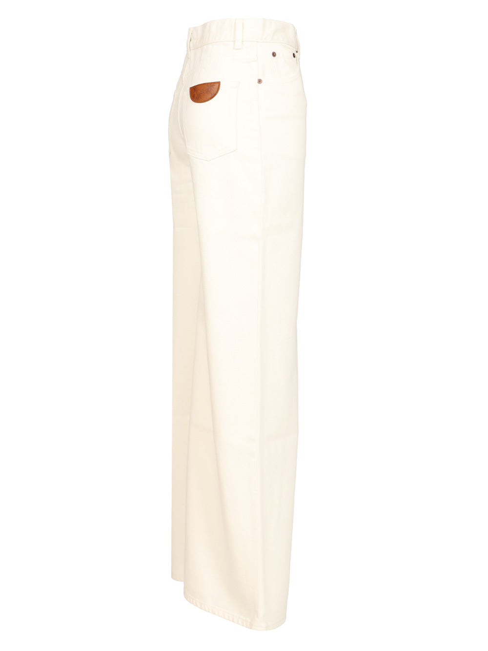 Chloe' Wide-Leg Jeans - Bianco | 1b0bc717d4cedab4caefd9fac1a24a1f291db9b3