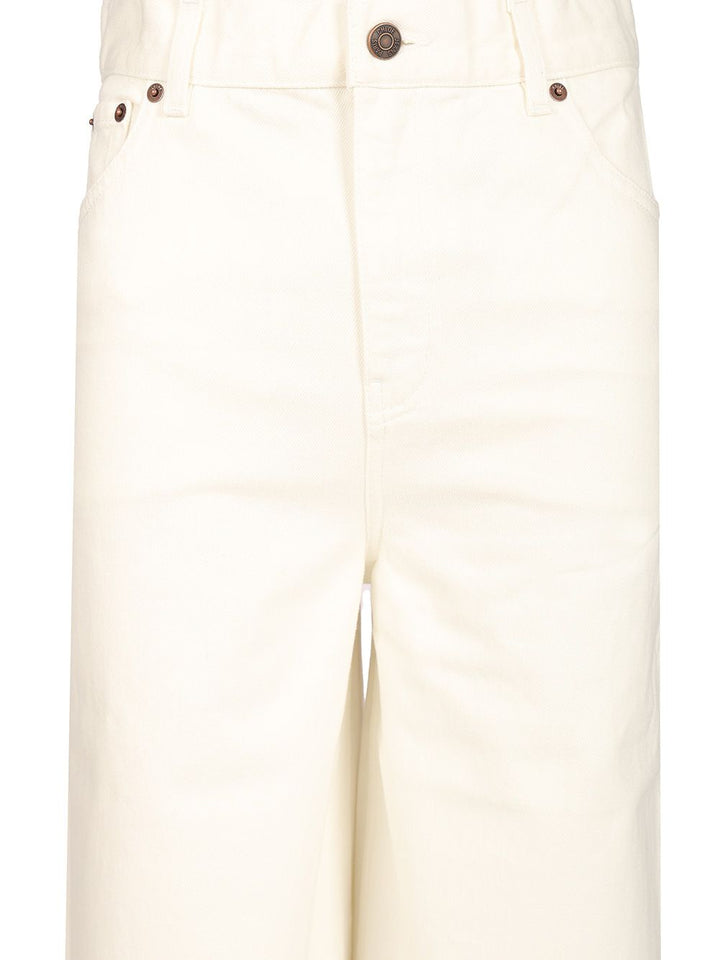 Chloe' Wide-Leg Jeans - Bianco | 65d76912226404a313c77b8b0aa9bc264ca28a10