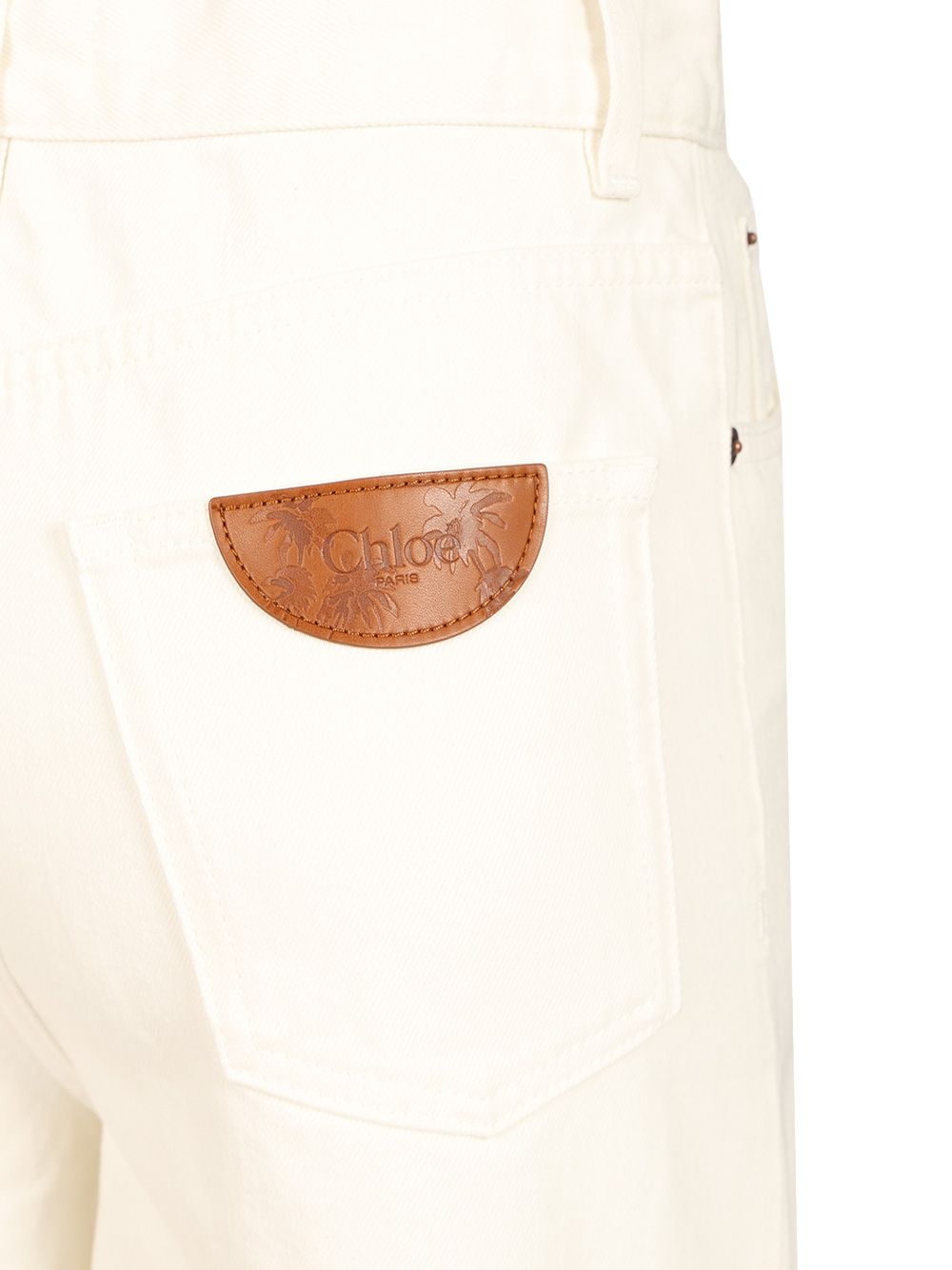 Chloe' Wide-Leg Jeans - Bianco | d79cd50e4546a90e45348e0312fc8479b38bbae1
