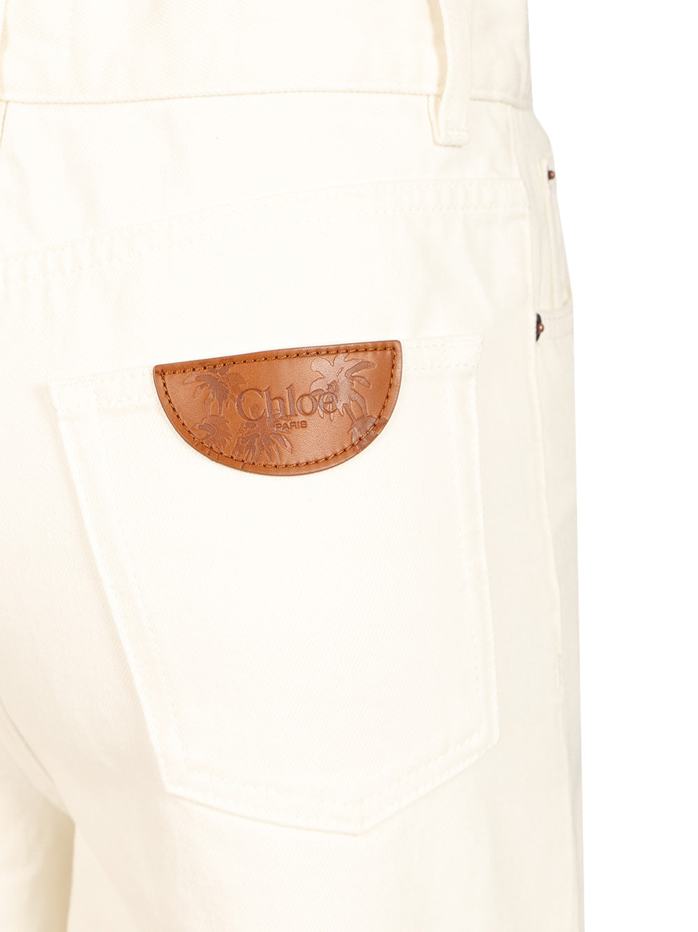 Chloe' Wide-Leg Jeans - Bianco | 3d8f03eed16c0137a766cf068b0300e4fab15cd2