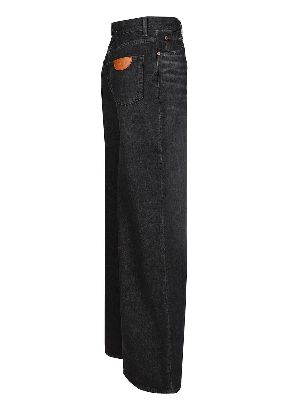 Chloe' Wide Leg Jeans - Nero | 53d82c6ed14726171da3d37a7f2d59d55dce4b4e