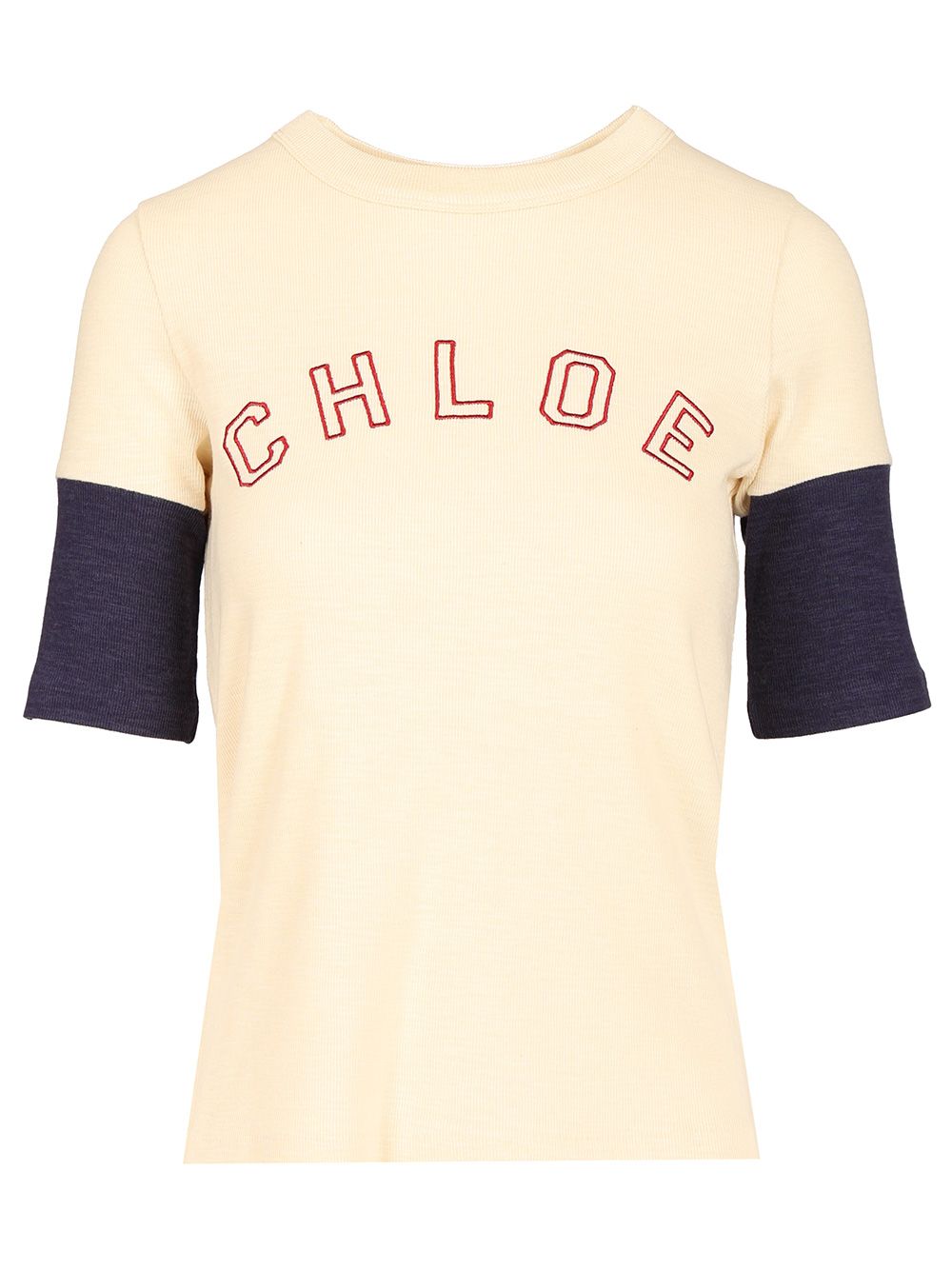Chloe' Fitted Logo T-Shirt - Bianco | cbdb102581fd8e86d419086ff83e1951aff1be7d