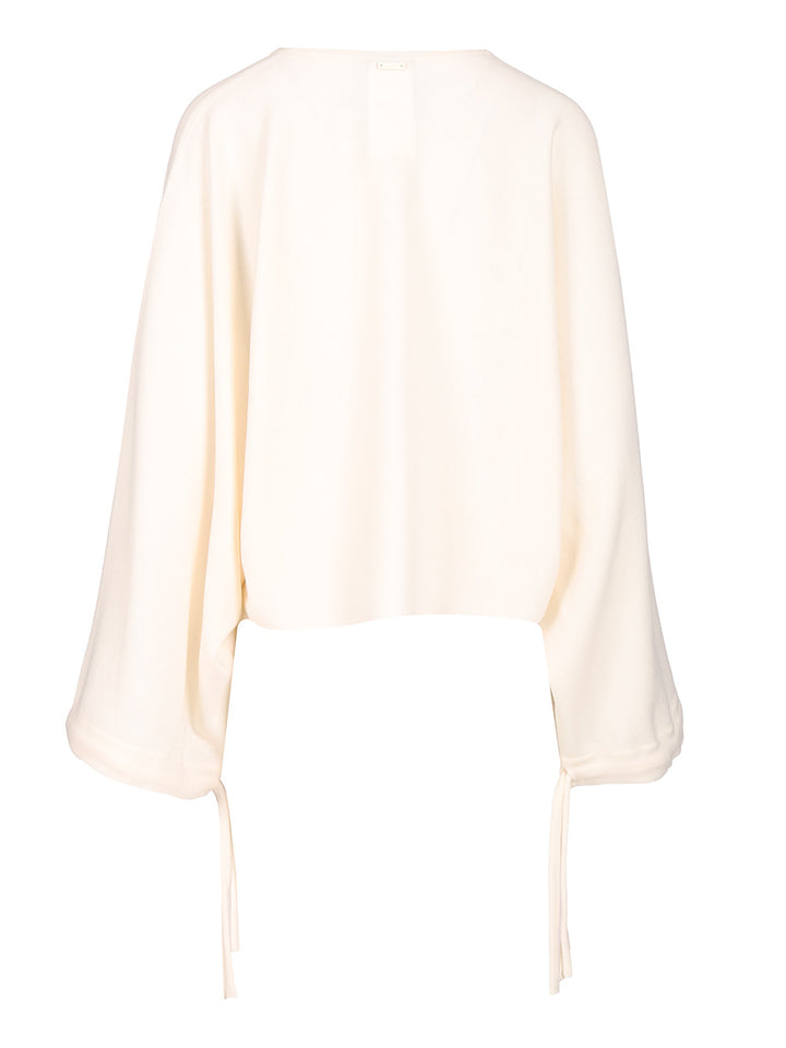 Max Mara Fine Wool Yarn Sweater Knitwear - Bianco | 91bd3b5825a941fd5882b2b724d63f12181d31d8