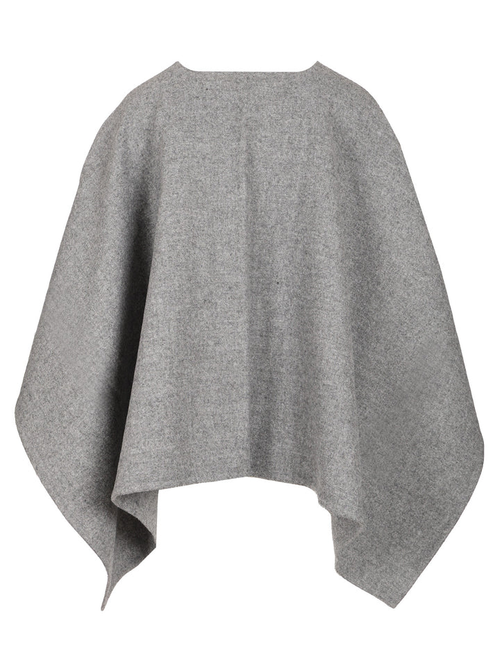 Max Mara Asymmetrical Poncho Scarves And Foulards - Grey | 853d7100ddd01d70d5eaf5be046366707a51e575