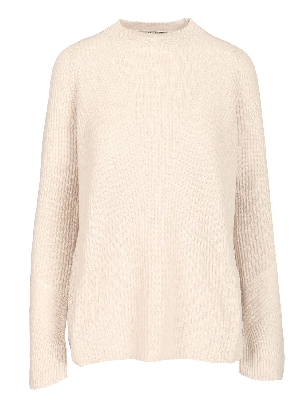 'S Max Mara Ribbed Wool Sweater Knitwear - Bianco | cb5edf164c097754a6f1877528e7b54a65aa88f6