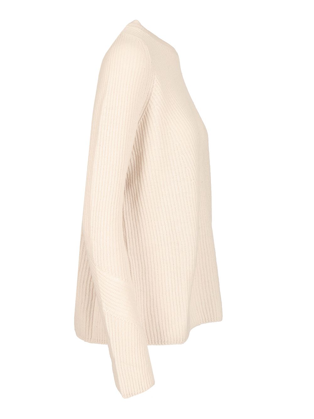 'S Max Mara Ribbed Wool Sweater Knitwear - Bianco | 7173c87868d12a50fef60824f5b2764dcc1b1e70