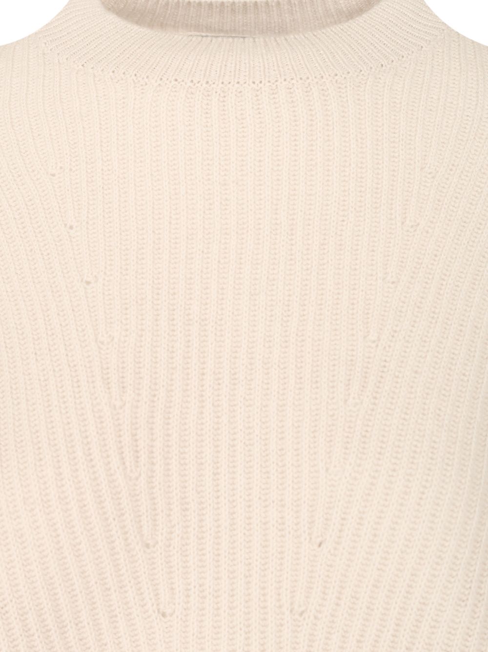 'S Max Mara Ribbed Wool Sweater Knitwear - Bianco | ec0f675fc65a1daa57d7bccfa78d668e12268408