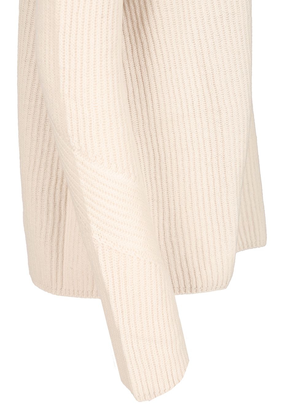 'S Max Mara Ribbed Wool Sweater Knitwear - Bianco | d3b458751e07b1469a2104a66e8d6bba88d3ed12