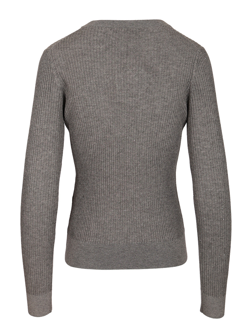 Max Mara Studio Wool And Silk Sequin Sweater Knitwear - Grey | aeea01bab1fa041a685019b290146b7039cf7812