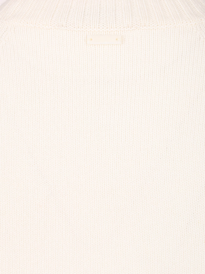 Max Mara Oversized Wool And Cashmere Sweater Knitwear - Bianco | fb5e170dd801434da5beed1c8500d5fe61fa0a35