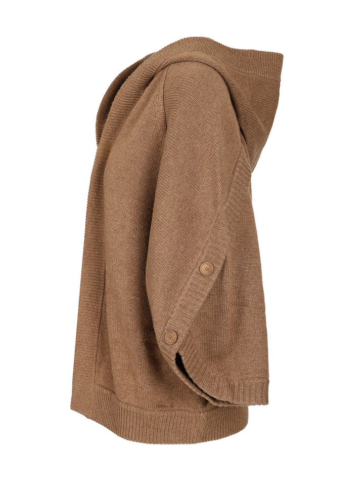 Max Mara Wool And Cashmere Cardigan Knitwear - Marrone | 57f02c7330c8e9f4960dbe664275c46fd4cd7c7c
